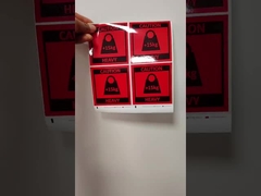 CMYK digitale afdruktechnische productidentificatie stickers voor productidentificatie