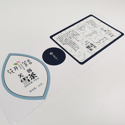 De Waterdichte Kosmetische Etiketten die van BOPP Glanzend Vinyl de Stickerdocument vernissen van CMYK