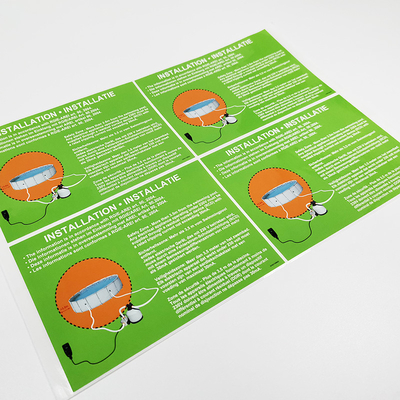 CDR-van de Etikettenpvc CMYK van de Huishoudenhoofdzaak Schoonmakende het Productetiketten