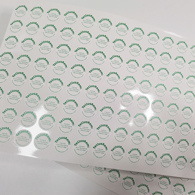 De spatie drukte Anti Vervalst de Stickerdocument van de Etiketten Zelfklevend Eierschaal