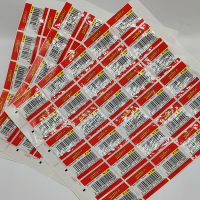 Het rechthoekige van de de Etikettenbopp Film CMYK van de Streepjescodedetailhandel van de de Kleurenkruidenierswinkel Etiket van de de Opslagprijs