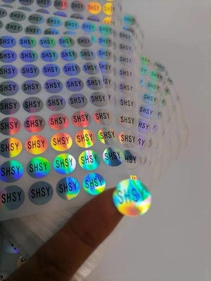 Easy Peel holografische zegelstickers Uv-bestendig afdrukken Duurzaam waterdicht vinyl