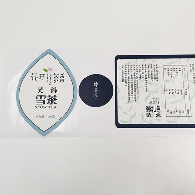 De Waterdichte Kosmetische Etiketten die van BOPP Glanzend Vinyl de Stickerdocument vernissen van CMYK