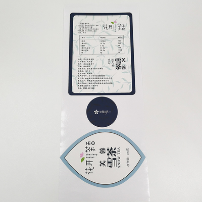 De Waterdichte Kosmetische Etiketten die van BOPP Glanzend Vinyl de Stickerdocument vernissen van CMYK