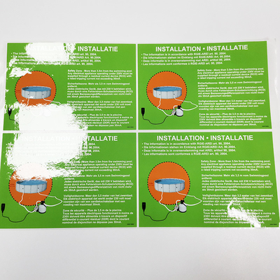 CDR-van de Etikettenpvc CMYK van de Huishoudenhoofdzaak Schoonmakende het Productetiketten