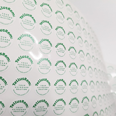 De spatie drukte Anti Vervalst de Stickerdocument van de Etiketten Zelfklevend Eierschaal