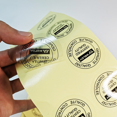 Duidelijk Vinyl van het Zelfklevende Etiketstickers van BOPP de PET-folie Zelfklevend Synthetisch Document van Flexo