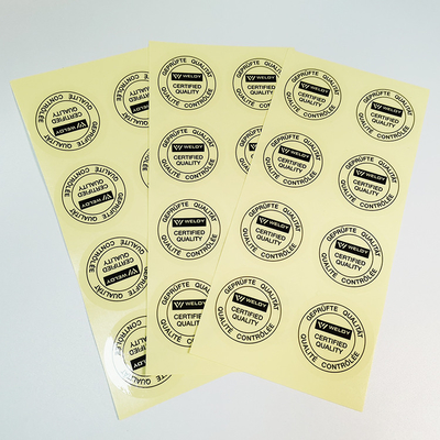 Duidelijk Vinyl van het Zelfklevende Etiketstickers van BOPP de PET-folie Zelfklevend Synthetisch Document van Flexo