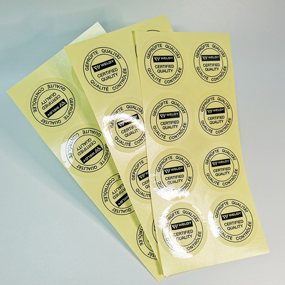 Duidelijk Vinyl van het Zelfklevende Etiketstickers van BOPP de PET-folie Zelfklevend Synthetisch Document van Flexo
