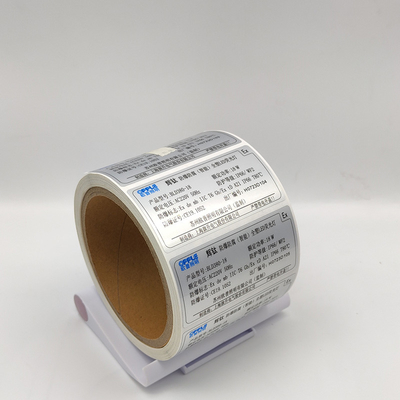Maken de Stickers van het HUISDIERENbopp Zelfklevende Etiket Industrieel Matte Silver Label waterdicht