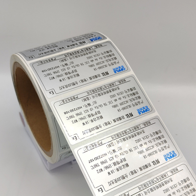 Het synthetische Witte Waterdichte Document van de Sticker Vinylbopp Voor het drukken geschikte Glanzende Sticker