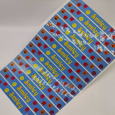 Aangepast CMYK Glanzend Vinyl de Stickerdocument van het compensatie Zelfklevend Etiket Stickers