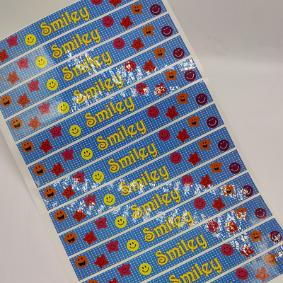 Aangepast CMYK Glanzend Vinyl de Stickerdocument van het compensatie Zelfklevend Etiket Stickers