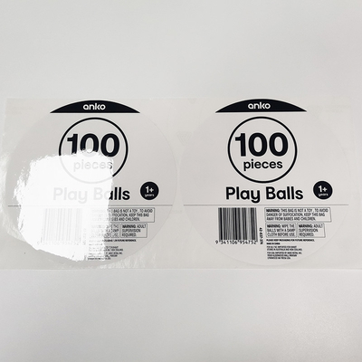 Vernissend Verpakkende Etiketstickers Rechthoekig Matte Waterproof Paper Vinyl