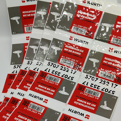 Glanzende Gelamineerde Verpakkende de Inkt Vinylsticker Op basis van water Matte Laminate van Etiketstickers