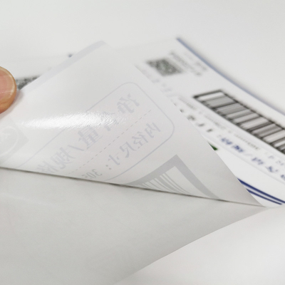 De ovale BOPP-van de het QR Codecmyk Streepjescode van Douane Kleinhandelsetiketten Duidelijke Vinylprinter Paper
