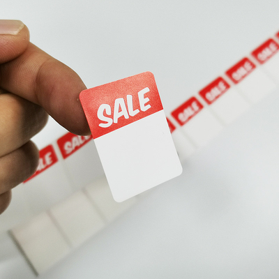 Gelamineerde Glanzende Voor het drukken geschikte Stickerdocument BOPP Pantone Douane Promotiestickers
