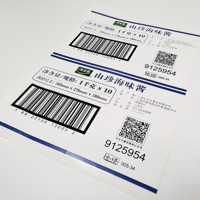 De Stickerdocument van BOPP Duidelijke Voor het drukken geschikte Vinyl Glanzende Kleinhandels de Veiligheidsetiketten van het Stamperbewijs