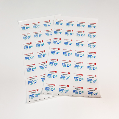 Permanente van de de Markeringsprijs van Douane Kleinhandelsetiketten Rechthoekige CMYK BOPP het Etiketstickers