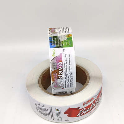 Van het Voedsel Zelfklevende Etiketten van de Cmykdruk Etiketten van de de Bakkerijsticker van Bopp de Glanzende