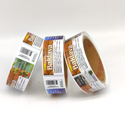 Van het Voedsel Zelfklevende Etiketten van de Cmykdruk Etiketten van de de Bakkerijsticker van Bopp de Glanzende