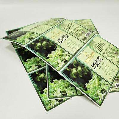 BOPP-van de de Drukdoos van Voedsel Zelfklevende Etiketten Glanzende Gelamineerde CMYK de Verbindingssticker