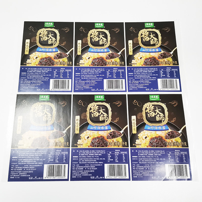 De semi Voor het drukken geschikte Zelfklevende Etiketten van Matte Food Pack Label CMYK BOPP