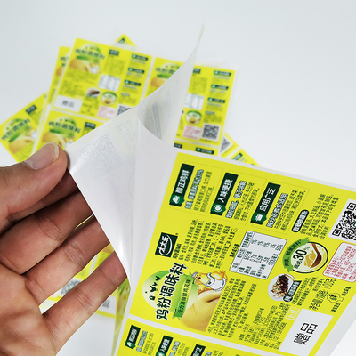 Digitale de Druketiketten van Avery Dennison Food Adhesive Labels Pantone CMYK