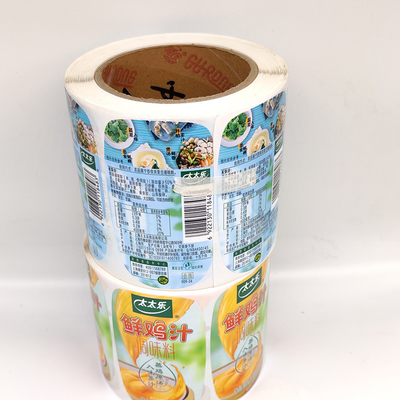 Het Digitale Juice Beverage Bottle Labels BOPP Witte Waterdichte Trapezoïde van CMYK