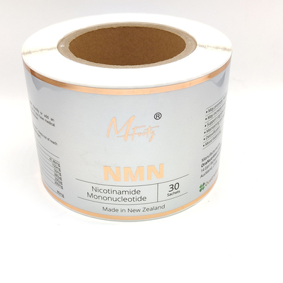 Document van de de Etikettencmyk het Voor het drukken geschikte Glanzende Sticker van het cellofaancosmetischee product