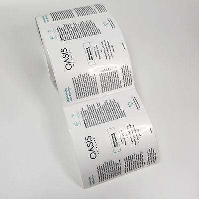 Laminering Duidelijke Pearlized BOPP van cellofaan de Waterdichte Kosmetische Etiketten