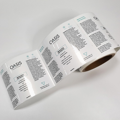 Sticker van Pearlized BOPP van Skincare de Rechthoekige Waterdichte Kosmetische Etiketten Glanzende Vinyl