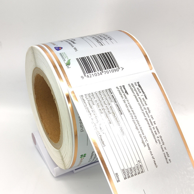 Document van de de Etikettencmyk het Voor het drukken geschikte Glanzende Sticker van het cellofaancosmetischee product