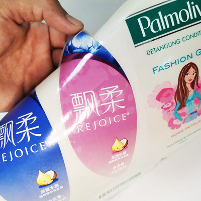 Van het het Etiketontwerp CMYK van BOPP het Kosmetische Document van de de Shampoo Glanzende Vinylsticker