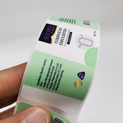 BOPP-Etiketten 60mm X 30mm van Materialen Chemische Producten Huishouden Dagelijks Etiket