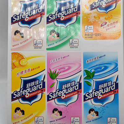 CMYK-de Hoofdzaak van het Drukhuishouden etiketteert Glanzende PET-folie Plastic Flessenetiket