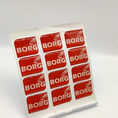 ontruimen 3D Epoxystickers van 3M Adhesive Pu het Aangepaste Embleem van de Epoxyharskoepel Stickers