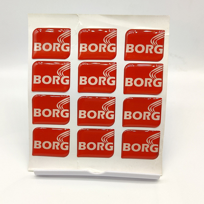 Normale vorm 3M lijm op maat gemaakte epoxystickers voor promotiereclame