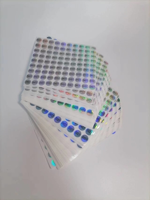 Easy Peel holografische zegelstickers Uv-bestendig afdrukken Duurzaam waterdicht vinyl