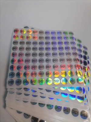 Easy Peel holografische zegelstickers Uv-bestendig afdrukken Duurzaam waterdicht vinyl