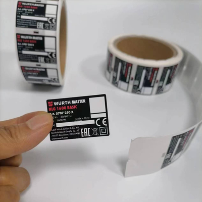 Persoonlijke kleefstof PET-stickeretiketten Permanent / verwijderbaar / herplaatsbaar