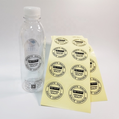 Op maat gemaakte kleeflabels met een matte / glanzende / gelamineerde / geïmprimeerde / folie-stempel afwerking