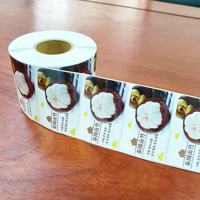 MOQ 1000pcs Voedsel Kleeflabels Met CMYK Printing In Vierkante Vorm