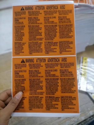 Op maat gemaakte waterdichte metalen stickers voor verpakkingsetiketten