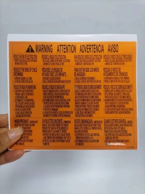 Op maat gemaakte waterdichte metalen stickers voor verpakkingsetiketten