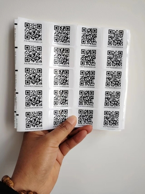 Kiss Cut verschillende maten Custom Smart Qr Sticker Labels Stickers