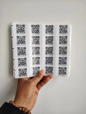 Kiss Cut verschillende maten Custom Smart Qr Sticker Labels Stickers