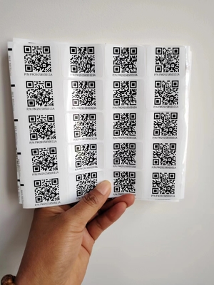 Kiss Cut verschillende maten Custom Smart Qr Sticker Labels Stickers