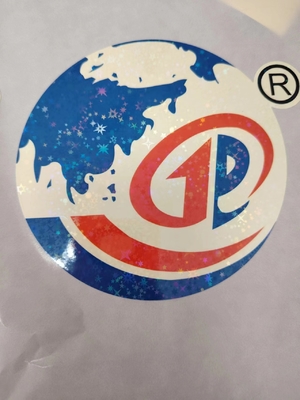 Makkelijk af te schillen Holografische zegelstickers UV Resist Print Duurzaam waterdicht laserlabel voor logo
