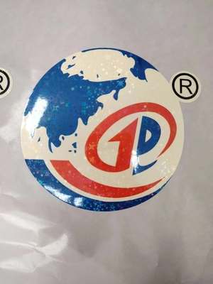 Makkelijk af te schillen Holografische zegelstickers UV Resist Print Duurzaam waterdicht laserlabel voor logo